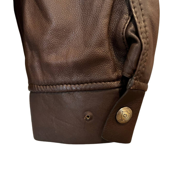 Massimo Dutti Napa Bomber Jacket with Epaulettes (US/S) - Picture 6 of 11